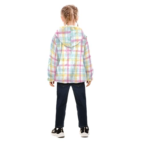 TODAYFUL＿Over Check Coat (KIDS) OTVEE Easter Checkered Plaid Kids Hoodie Jacket Fall Spring